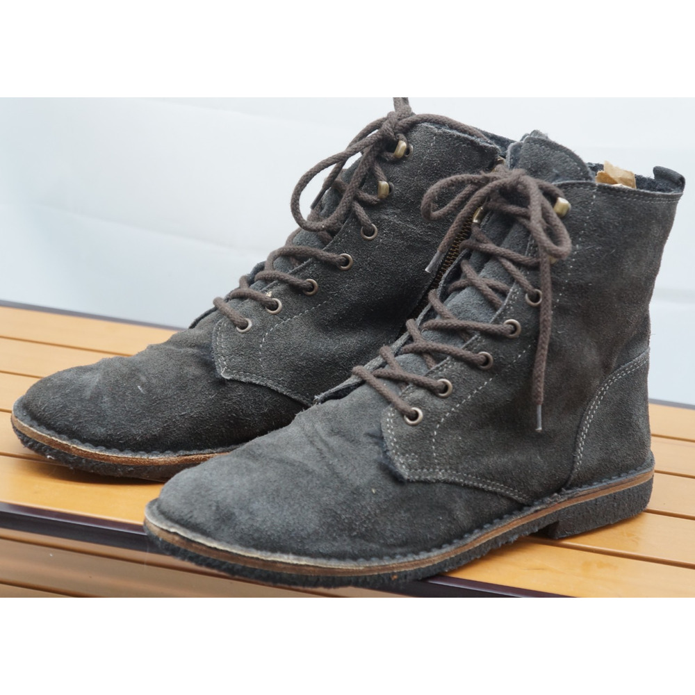 Unisex Golden Goose Gramercy Distressed Suede Lace Boot Size 41 Women 10/ Men 8 - Picture 2 of 12